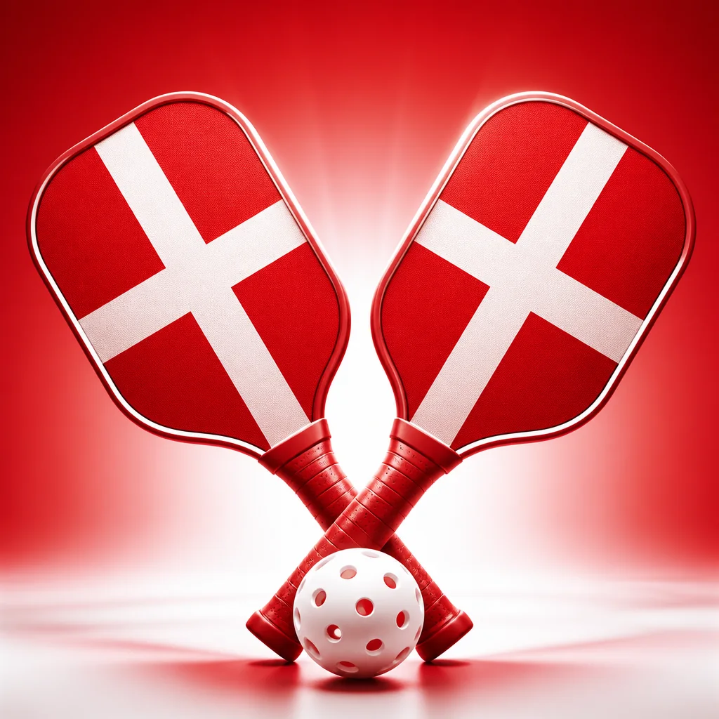 Rakietki do pickleballa w barwach Danii